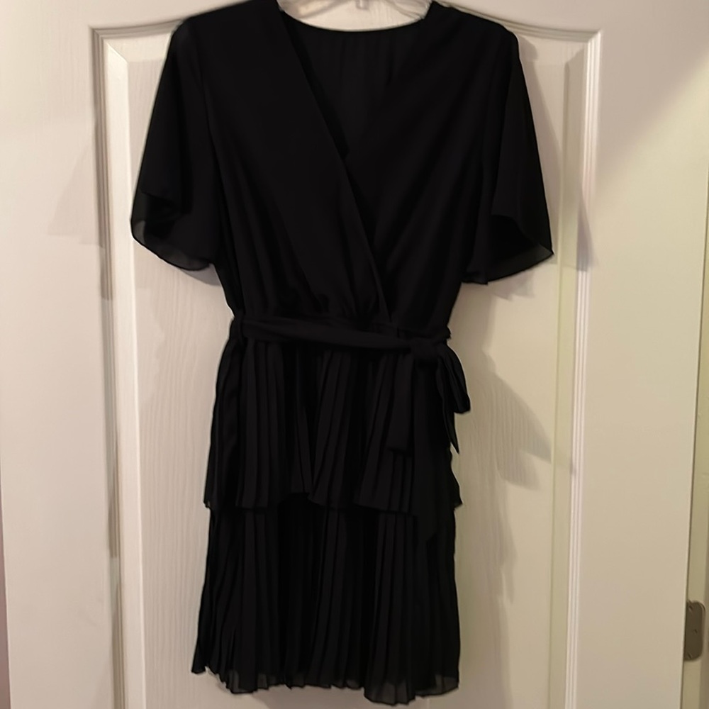 Black sheer dress.